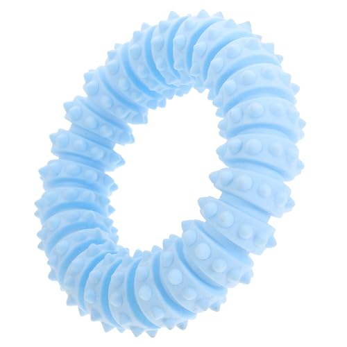 LIOOBO 犬の おもちゃ ペットの子犬のおもちゃ わんわん 犬の歯の掃除用 噛む人 とがった 犬のおもちゃ小型犬 インタラクティブな犬のおもちゃ Sky-blue