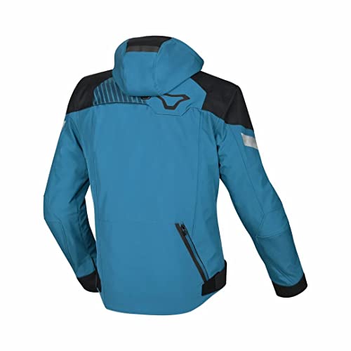 Macna Spray Damen Motorrad Regenjacke, Schwarz, L