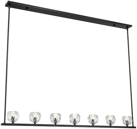 Crystorama Aragon 7 Light Matte Black Chandelier