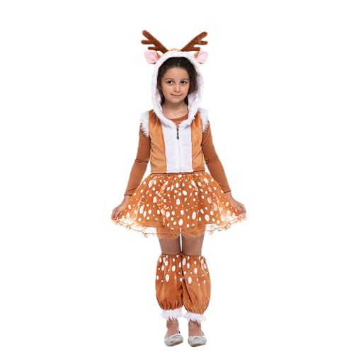 Disfraz de ciervo para niñas Halloween talla pequeña