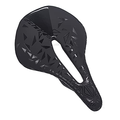 Selle vélo carbone évidée noire 155mm de haute précision pour le racing