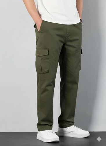 Image of Samfor Cargo Pant for Men - Stylish, Comfortable, Multi-Pocket Design for Outdoor, Work Wear & Casual