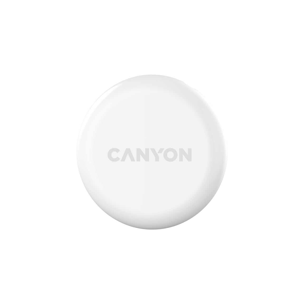 CANYON Smart Tag OnTag 1 Lot de 4 trackeurs d'articles Bluetooth, certifié Apple Find My, compatible iOS 14.5+, étanche IP66, blanc