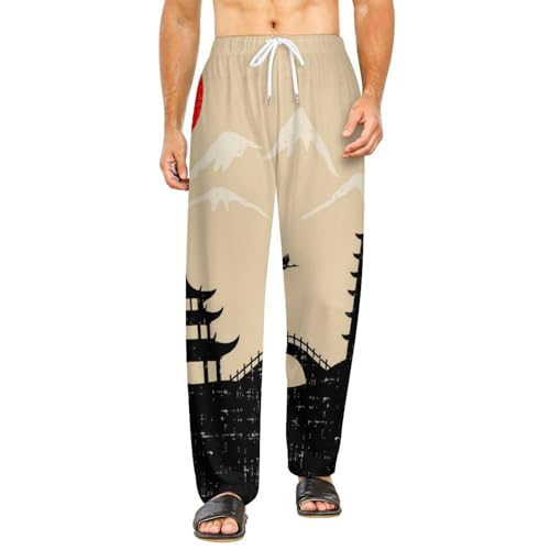 Bas de pyjama femme long avec poches | Pantalon de détente Le Japon taille S