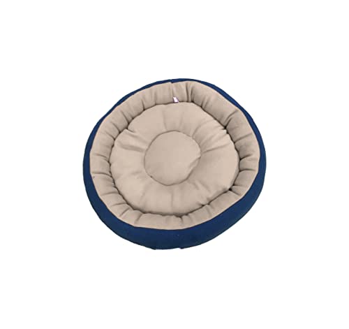 Image of Premium Medium Size Dog Bed for Medium Dogs and Puppies Anti Skid Bottom Washable Orthopedic Big Dog /cat Beds Cream /Blue