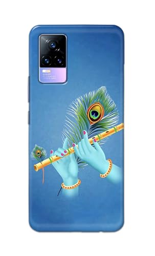 Image of PRINTFIDAA Printed Hard Back Cover Case for Vivo Y73 | Vivo V21e 4G Back Cover (Flute in Krishna Hands) -112