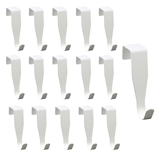 16 Pezzi Attaccapanni da Porta, Ganci Appendiabiti da Porta Bianco, Ganci Porta, Ganci per Porta, Gancio Porta, Appendiabiti Porta, Appendino da Porta Gancio per Porta Armadio Porta Abiti
