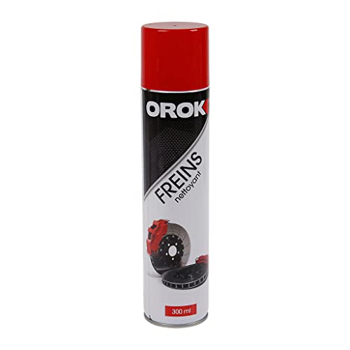 OROK - Entretien des freins pour auto et moto - Spray nettoyant frein 300ml, Bombe aérosol de nettoyant / dégraissant frein 300ml - Super dégraissant frein - Compatible avec tous types d'utilisation Cover