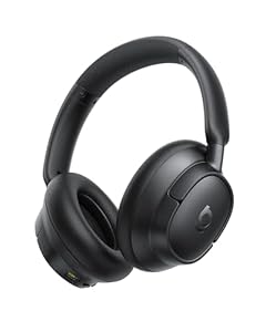 Baseus EH10 NC Bluetooth Kopfhörer mit -45dB Hybrid Active Geräuschisolierung, Over-Ear Kopfhörer mit Hi-Res & LDAC Audio und 5 KI-Mikrofon, 80 Std. Lange Spielzeit, Bluetooth 6.0, Mehrpunktverbindung