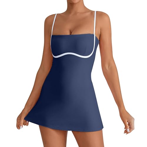 Robe de tennis pour femme avec ouverture latérale anti-frottement