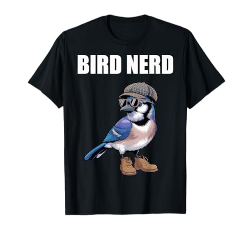 Bird Nerd Divertente Birding Bird Watching Bird Amante Bird Watcher Maglietta