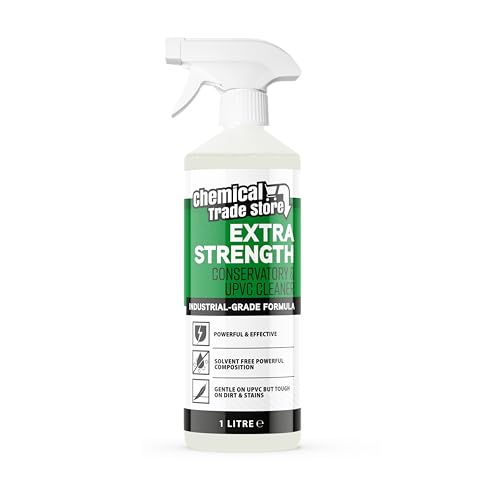 Chemical Trade Store - Conservatory UPVC Cleaner Spray 1L – Heavy-Duty Outdoor Plastic Frame, Gutter & Fascia Cleaner – Streak-Free Finish