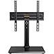 PERLEGEAR TV Standfuss TV Ständer Schwenkbar für 24-60 Flach & Curved Fernseher bis zu 45 KG, TV-Standfüße Höhenverstellbar & Fernsehständer Stabil,Universeller TV Standfuss Max.VESA 400x400 mm