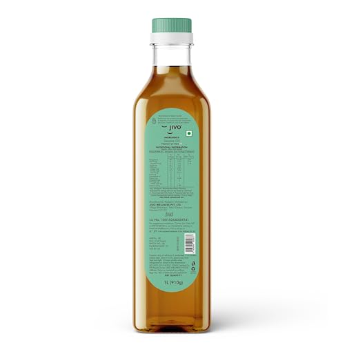 Image of Jivo First Pressed Sesame (Gingelly) Oil 1 Litre, Cholesterol Free with Rich Aroma & Flavour of Sesame Seeds, Unrefined Daily Cooking with Multipurpose Usage