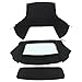 KUAFU Convertible Soft Top w/Heated Glass Window Compatible with 1996-2006 Chrysler Sebring Dodge Stratus Durable Black