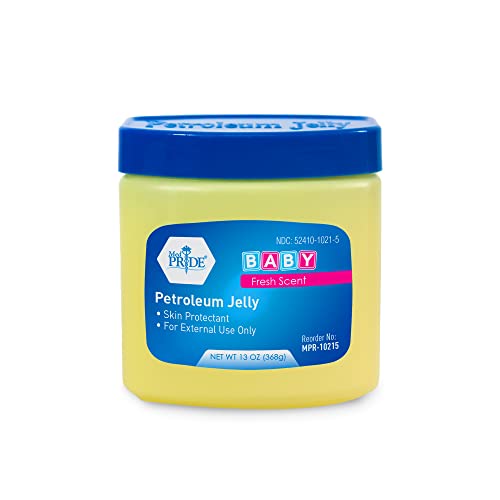 Image of MED PRIDE Petroleum Jelly Large 13 Oz, Baby Petroleum Jelly for Newborn, Skin Protectant and Moisturizer for Dry Skin, Chapped Lips, Diaper Rash