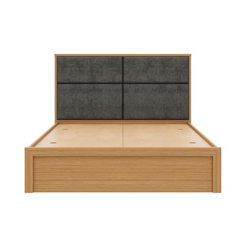 Image of Wakefit Bed | 3 Yr Warranty | Bed Queen Size, Storage Box & Foam-Cushioned Upholstery Headboard, Density: 680-750 kg /m, Termite & Borer Resistant, Fits Mattresses Up to 8 inches (Eclipse78x60- UT)