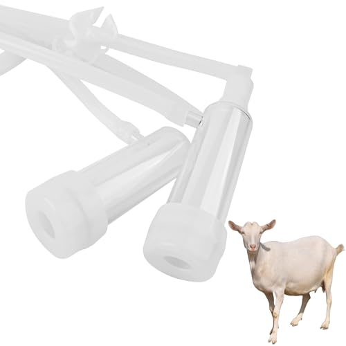 Zorqon Goat Milking Machine Accessory Double Head Teat Cup