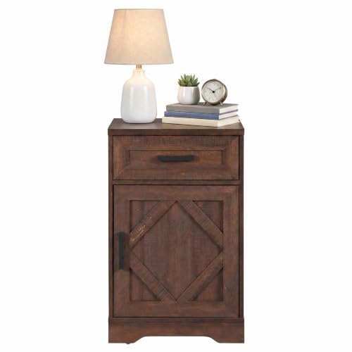 Image of WAMPAT 32 inch H Vintage Farmhouse Style End Table