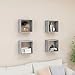 vidaXL 4X Etagères Cube Murales Etagères Suspendues Etagères Flottantes Salon Chambre Salle de Séjour Maison Intérieur Gris Béton 26x15x26 cm