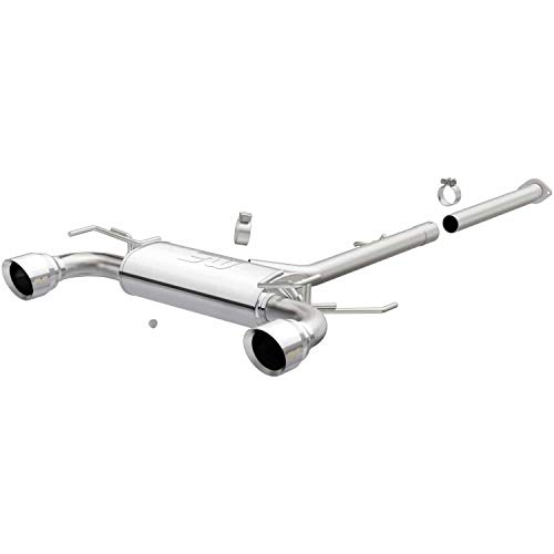 Magnaflow Cat-Back Performance Exhaust System Street Series 19342 - Stainless Steel 2.5In Main Piping, Dual Split Rear Exit, Polished 4.5In Exhaust Tip - Import Performance Exhaust System Kit #TOP22