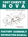 1967 Chevy II Nova Factory Assembly Manual 67 (with Bonus Decal)
