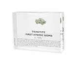 Engineered Labs Authentic Trinitite Glass Encased in Crystal-Clear Lucite Acrylic, Handmade in The USA, Unique 1945 Artifact for Educational Purpose