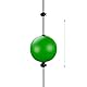 Relaxdays Reflexball Boxen, Doppelendball Hand Auge Koordination Training, Boxtraining Zuhause, Boxball, grün/schwarz