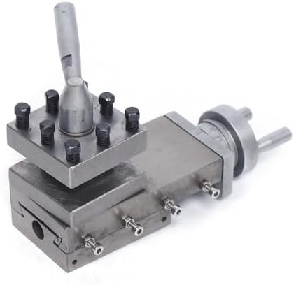 90mm Lathe Tool Holder, WM180V Mini Lathe Quick Change Tool Post, Lathe Tool Post Holder,For DIY Small Lathes And Miniature Lathes-Black+Silver