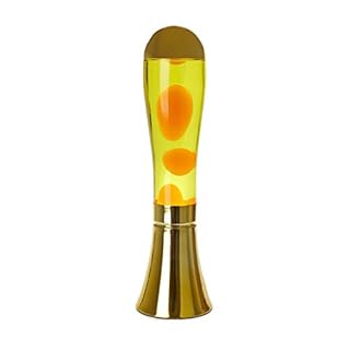 Balvi Lampe Lava Magma Couleur dorée Lampe avec Lave Originale et Amusante Article de déco Moderne Al