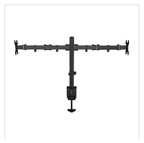 Soporte de monitor dual JEQGDLUI MS02 de movimiento completo para pantallas de 10 a 27 pulgadas