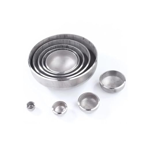 1pc 200mm ID Tube End Cap 2mm Thickness 304 Stainless Steel Pipe Fitting Blind Head