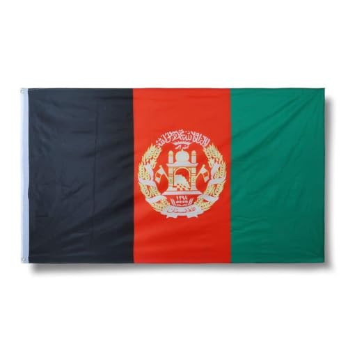 Sonia Originelli Afghanistan neu Länderflagge 90 x 150 cm - Fanartikel in der afghanistan neu Nationalflagge für WM, EM und Public Viewing