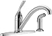 Delta Faucet Classic Single-Handle Kitchen Sink Faucet with Side Sprayer in Matching Finish, Chrome 400-DST