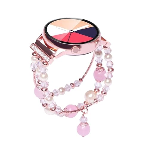 Bracelet de montre pour Galaxy Active 2 44mm 40mm bijoux perle 20mm femmes Gear Sport GT 42mm