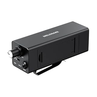 Melonare Portable Wired in-Ear Monitor Amplifier, Headphone Amp with XLR/TRS Inputs, Mono/Stereo Mode & One‑Touch Mute Control, in-Ear Monitor System for Drummer, Band, Studio (WM-1)