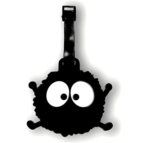 Dust Bunny Silicone Luggage Tag – Cute Quirky ID Label for Suitcases, Backpacks & Travel Bags – Fun Travel Accessory for Teens & Adults