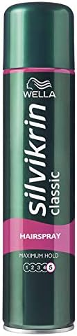 Wella Silvikrin Classic Hairspray Maximum Hold, 250 ml UK's no. 1 Hairspray Endorsement Extra strong lightweight hair spray (PACK OF 2)