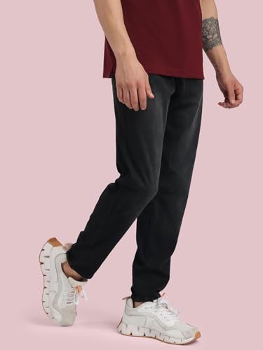 Image of Rupa Bumchums Men's Relaxed Fit Natural Denim Loungers with Adjustable Flat Drawstring