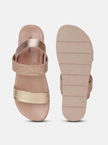 Image of Marc Loire Women Platform Heel Fashion Sandal With Slingback Strap; Casual Footwear
