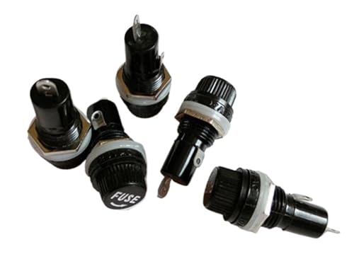 Porte-fusibles noirs 5x20 mm pour tube en verre lot de 10