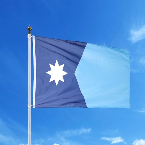 Bandera de Minnesota DOITOOL en poliéster pongee de alta densidad y durabilidad 7