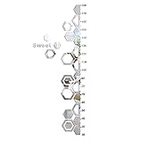 Facile à utiliser et à enlever : grâce à l'adhésif à l'arrière, les autocollants pour miroir mural peuvent être facilement appliqués et retirés, et peuvent être retirés sans endommager le mur.