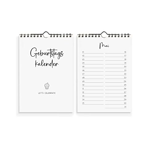 Geburtstagskalender jahresunabhängig immerwährend ohne Wochentage Cover