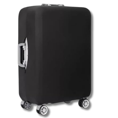 Capa de Mala Protetora Lisa, Tamanho Médio, Material Resistente, (PRETO)
