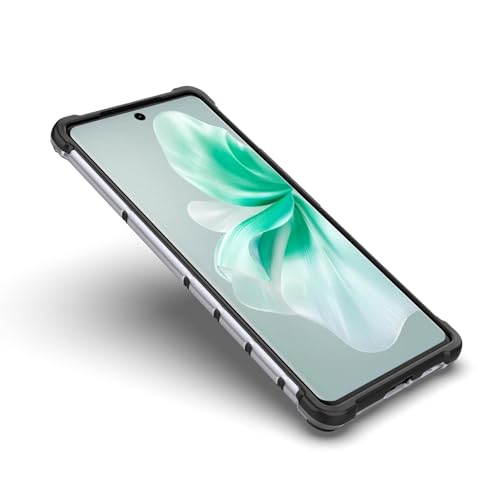 Image of Glasgow Back Case Cover Designed for [ Vivo V30 Pro 5G / V30 5G ] (Stylish Look | Shock Proof) - Black