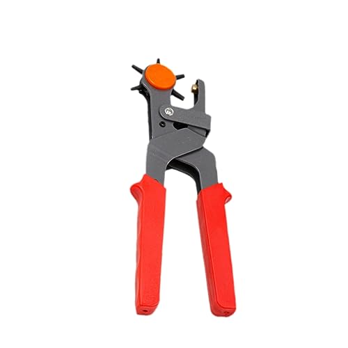 Holibanna Heavy Duty Carbon Steel Belt Punching Tool with Manual Revolving Punch Pliers for Canvas and More for DIY Projects and Crafts