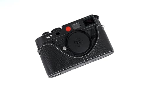 Housse de sac de caméra pour Leica M7 M6 en cuir véritable fait à la main noir luxueux