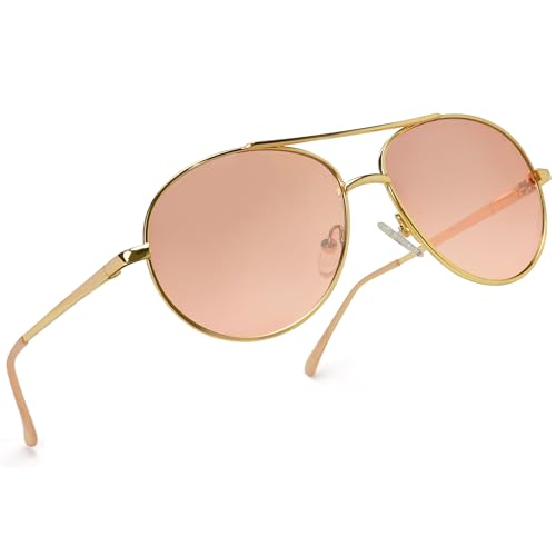LotFancy Aviator Sunglasses for Kids Girls Boys, with Case, Children Shades Age 3-12, UV 400 Protection, Beach Essentials3