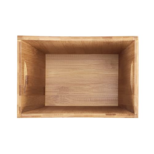 Mooace Bamboo Trash Can Wastebasket, 2 Gallon Small Garbage Can Waste Basket Recycling Bin Container For Bedroom, Bathroom, Kitchen, Office #TOP4